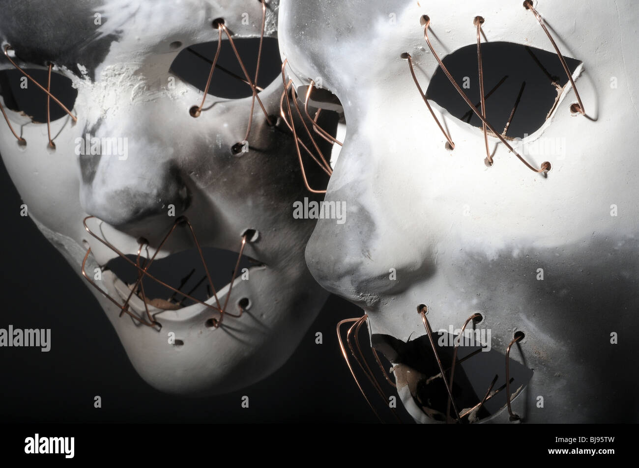 abstract, background, cover, disguise, face, fashion, fear, ghost, halloween, hiding, horror, human, light, mask, mystery, one, Stock Photo