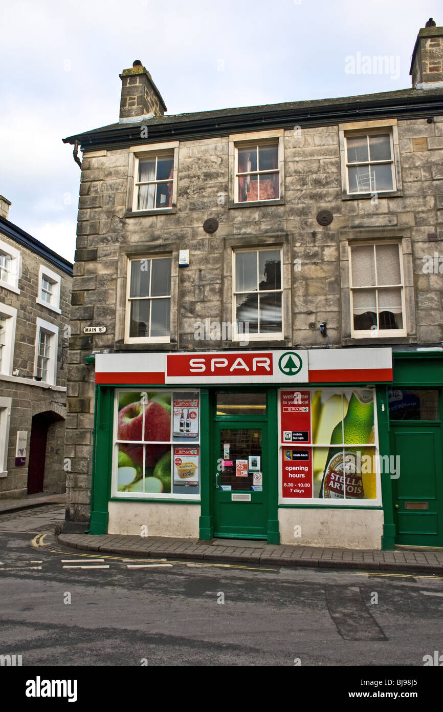 Spar convenience store, Kirkby Lonsdale Cumbria, UK Stock Photo