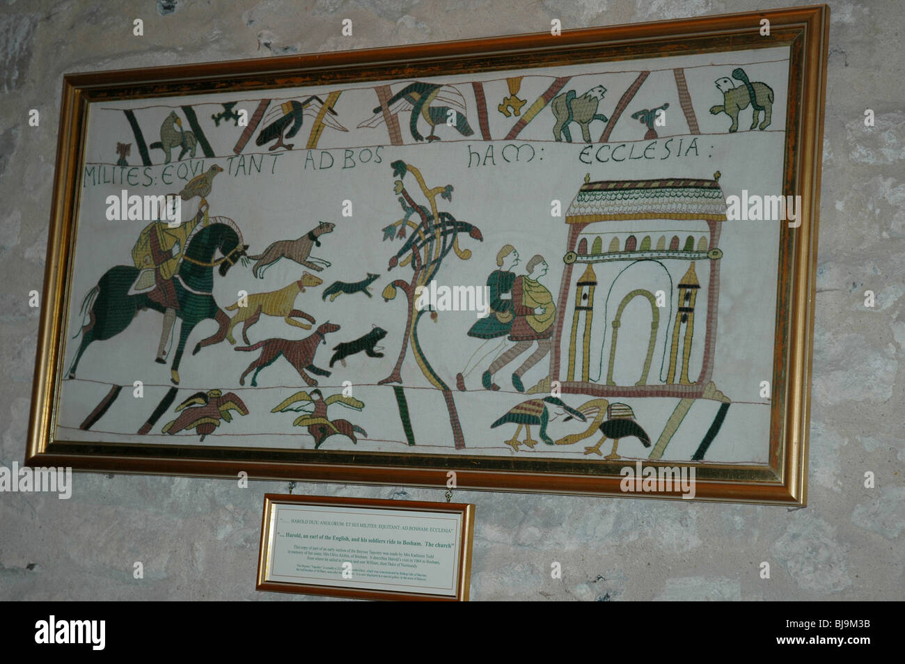 Copy of section of the Bayeux Tapestry depicting the Saxon Arch of Holy