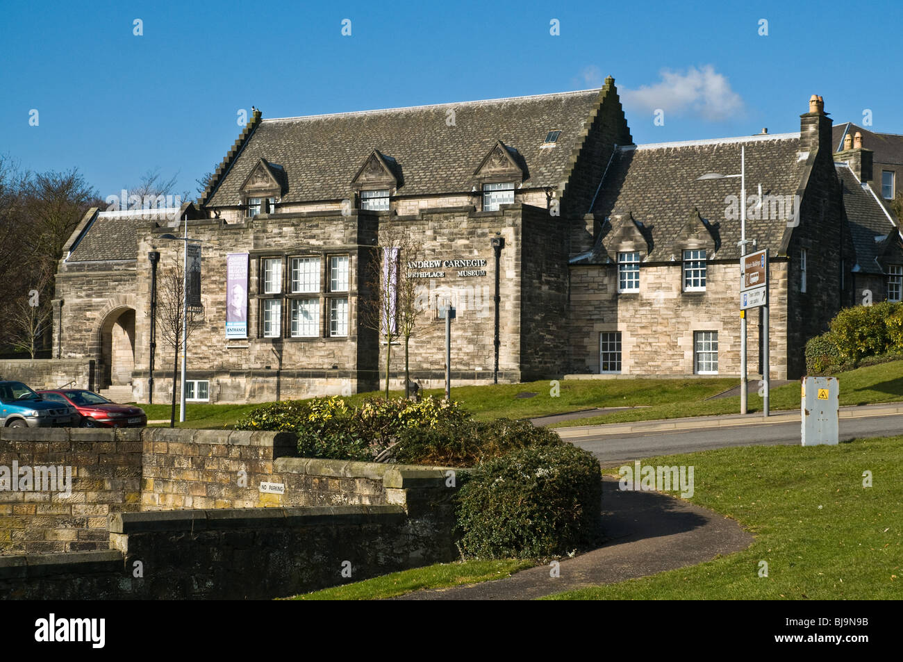 dh Andrew Carnegie Museum DUNFERMLINE FIFE SCOTLAND Tourist Museums building heritage birthplace Stock Photo