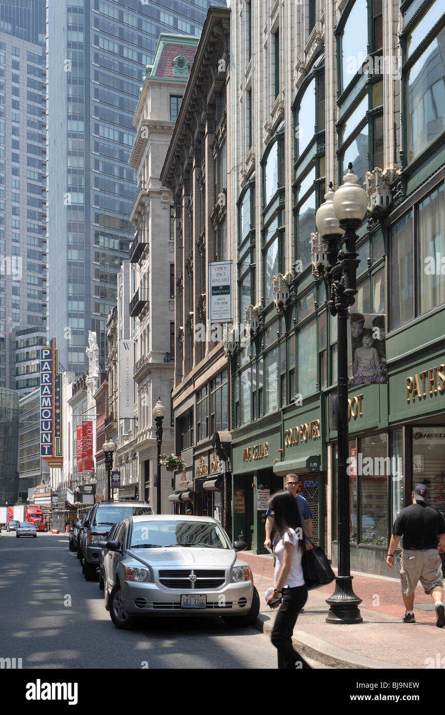 Washington Street, Boston, USA Stock Photo