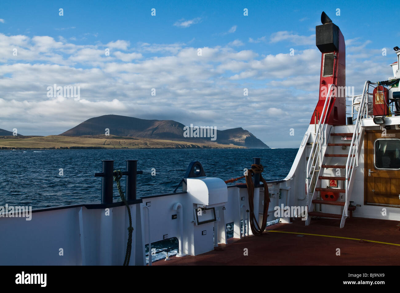 dh Orkney ferries HOY SOUND ORKNEY Hoy Hills view from aboard Orkney Ferries MV Graemsay Stock Photo