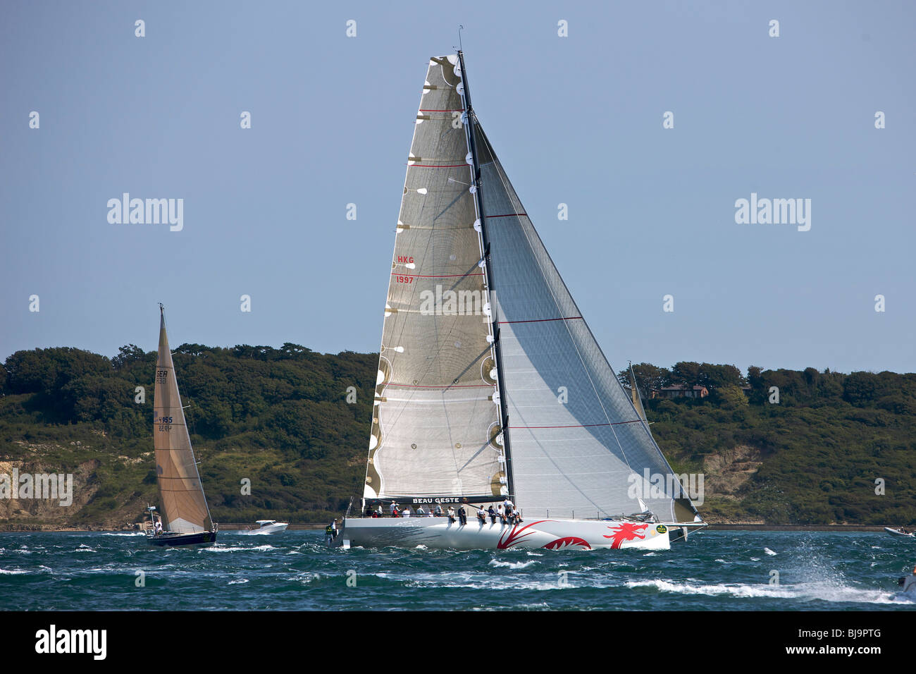 The Fastnet Rollex  2009 sponsored sailing race Stock Photo
