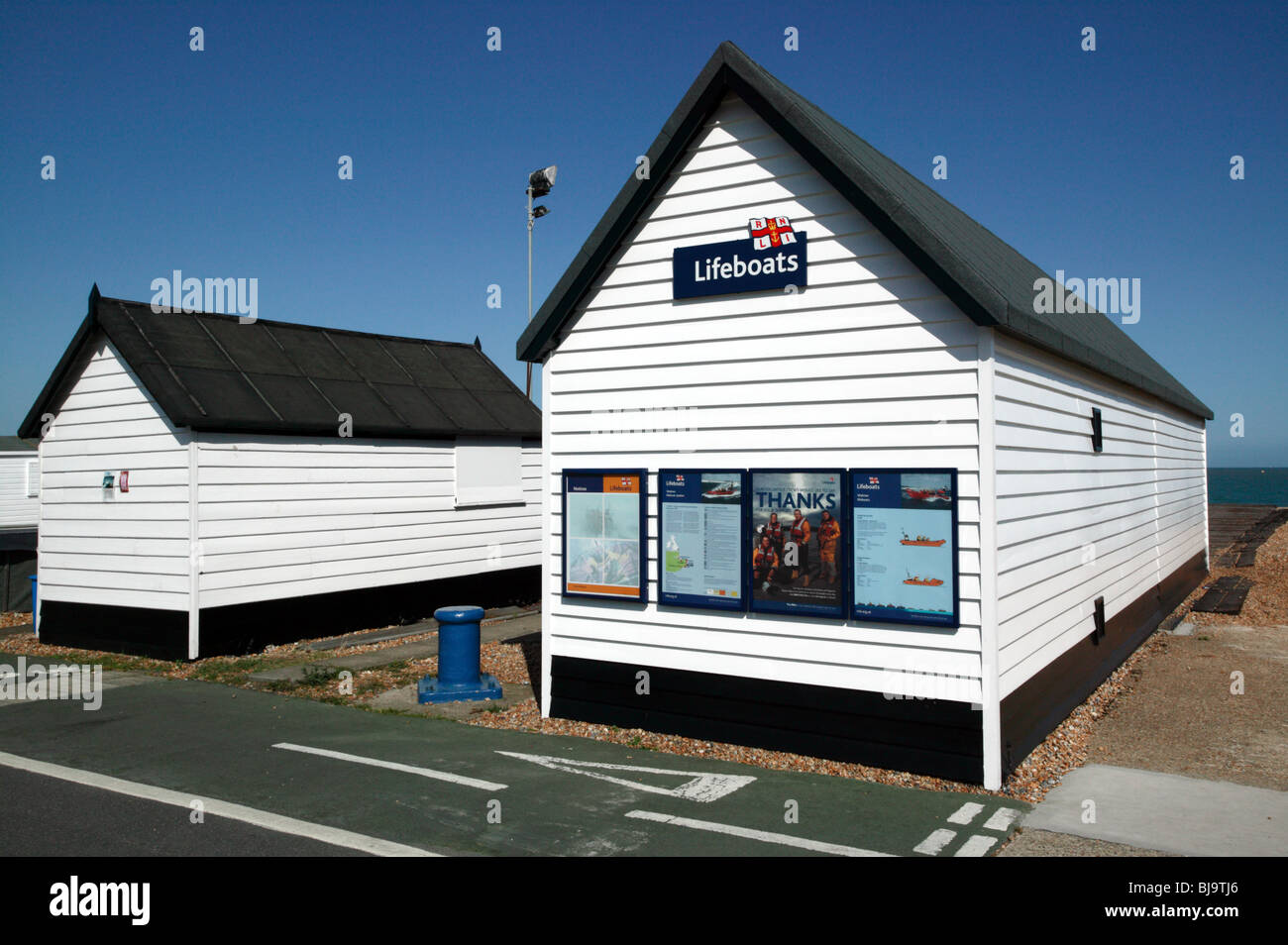 White Painted Wooden Hut On Walmer S Shingle Beach Which Is Home To