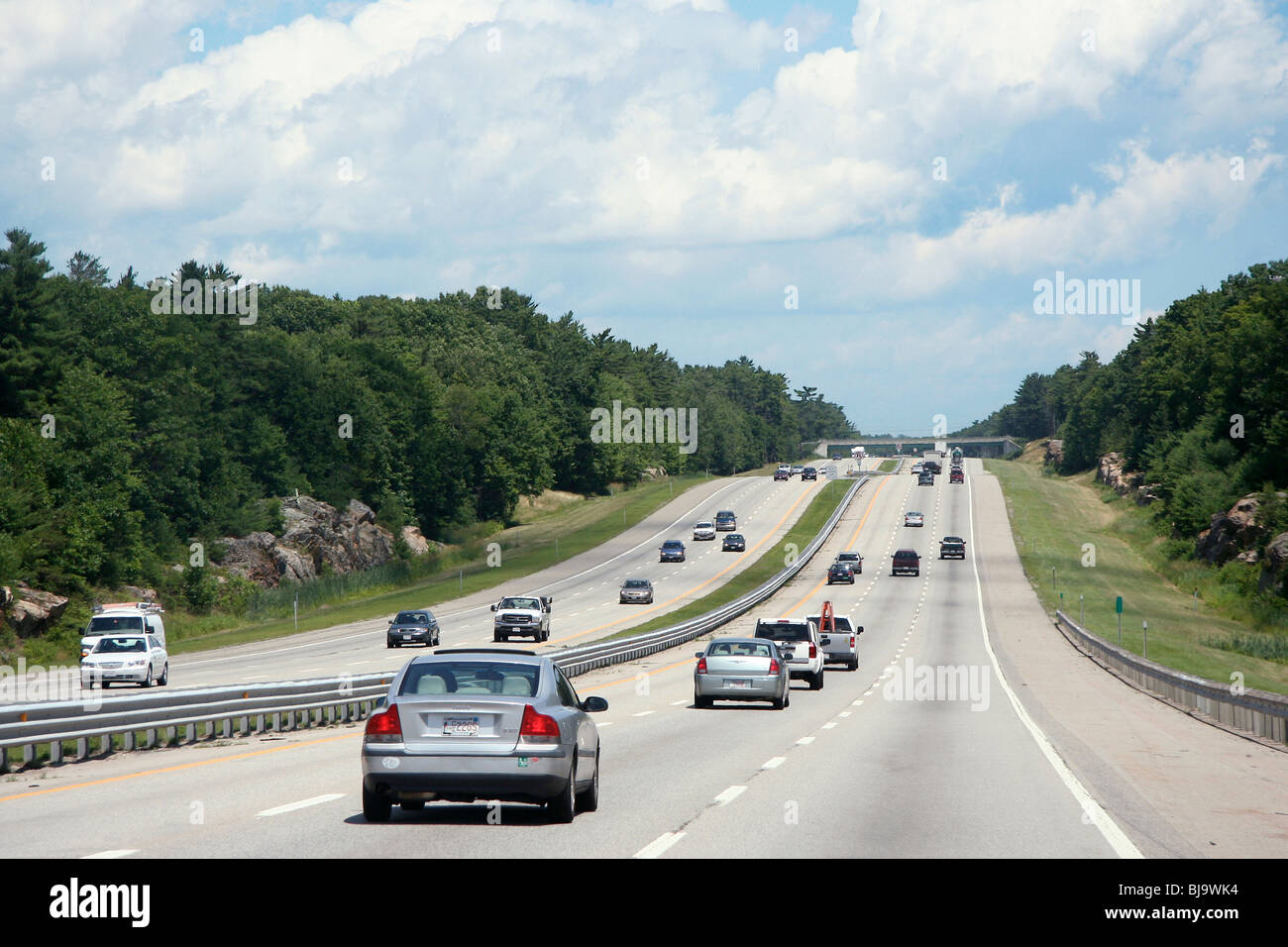 Six lane highway, Boston, USA Stock Photo
