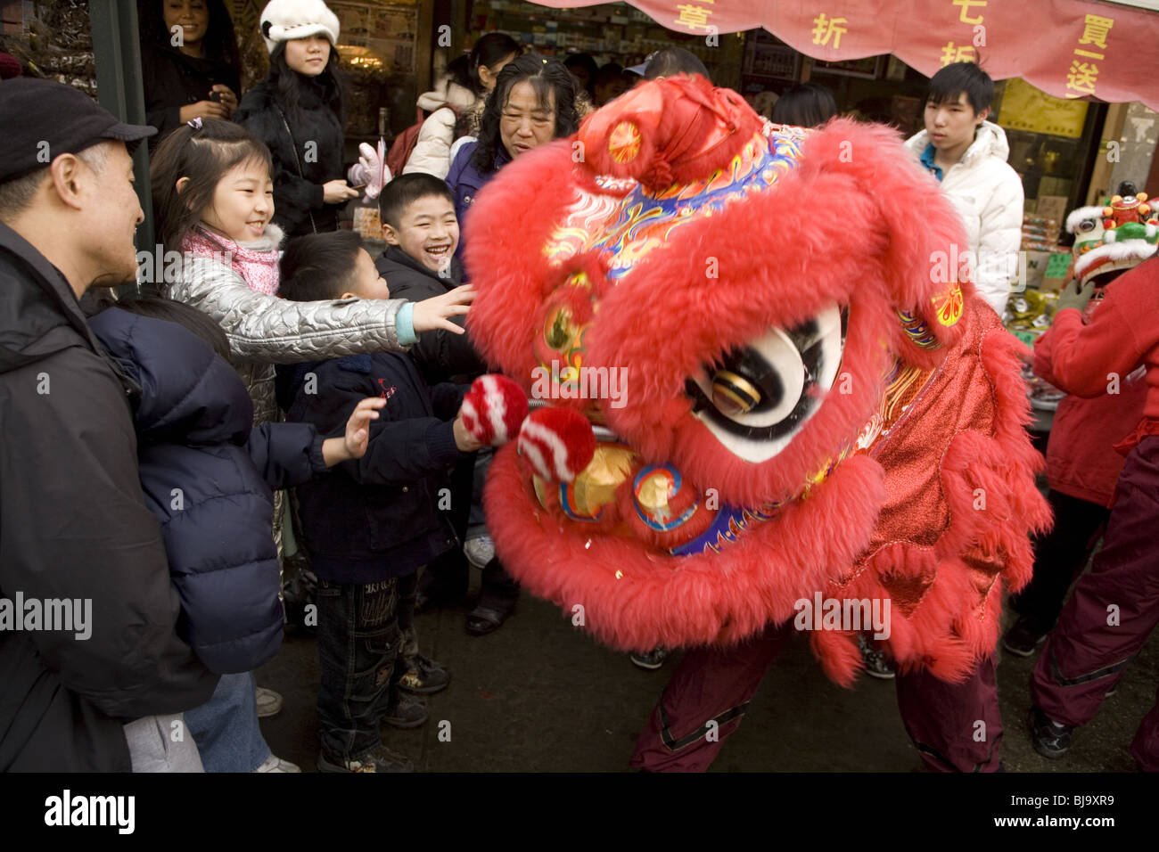 2010: Chinese New Year, Chinatown, NYC, Year of the Tiger. Chinese Lion ...