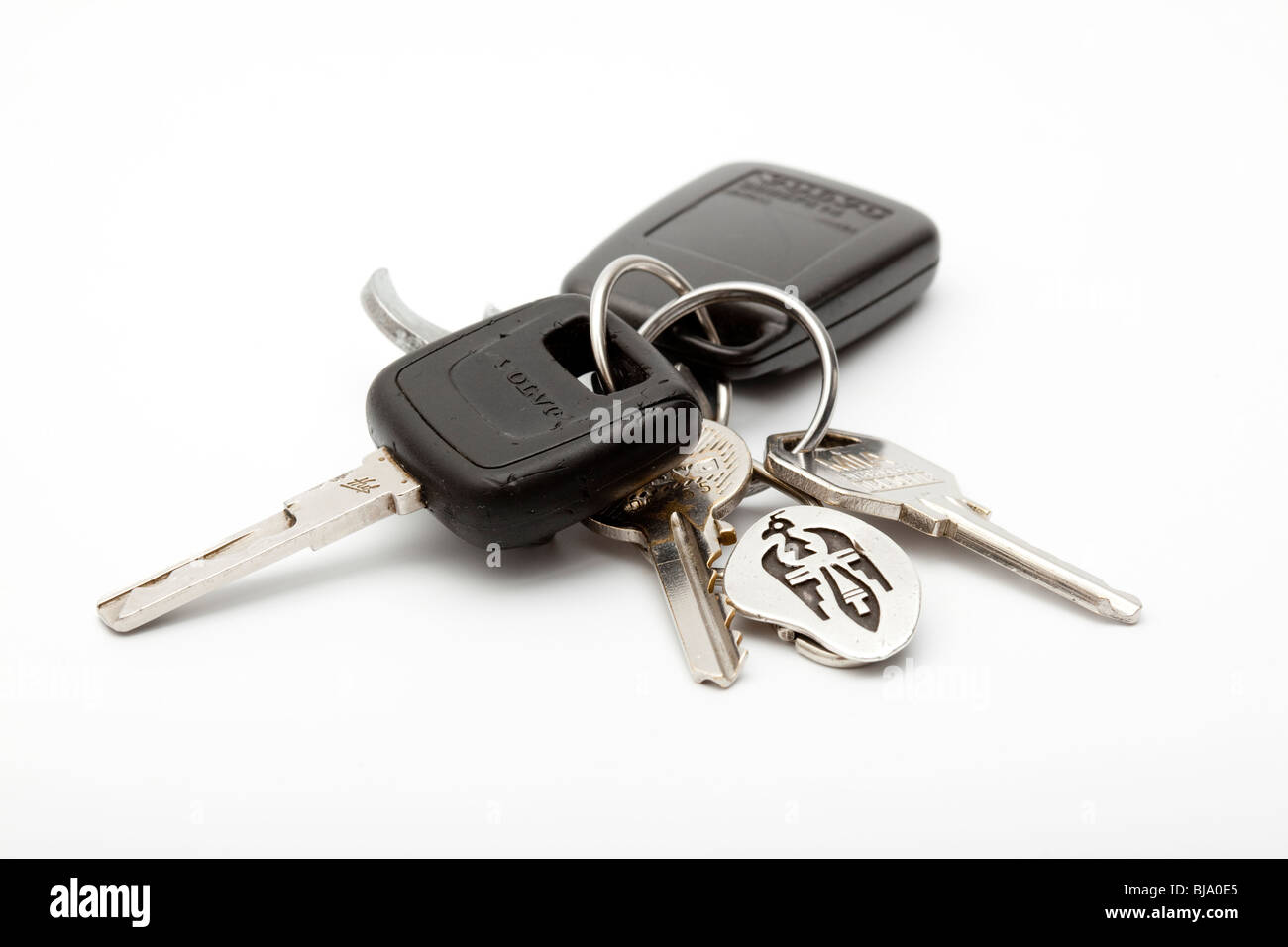 Car keys on key ring Stock Photo - Alamy