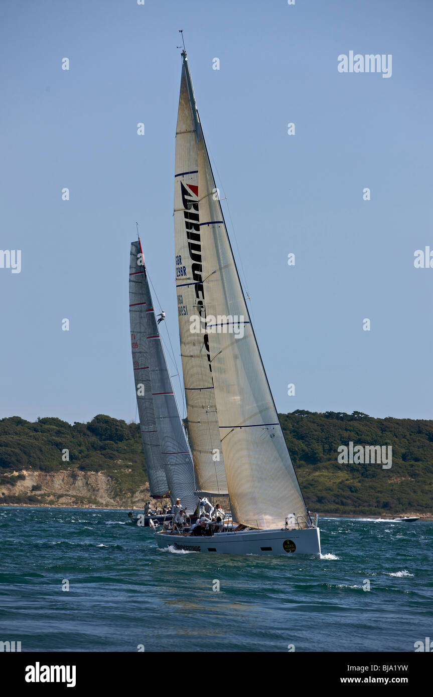 The Fastnet Rollex  2009 sponsored sailing race Stock Photo