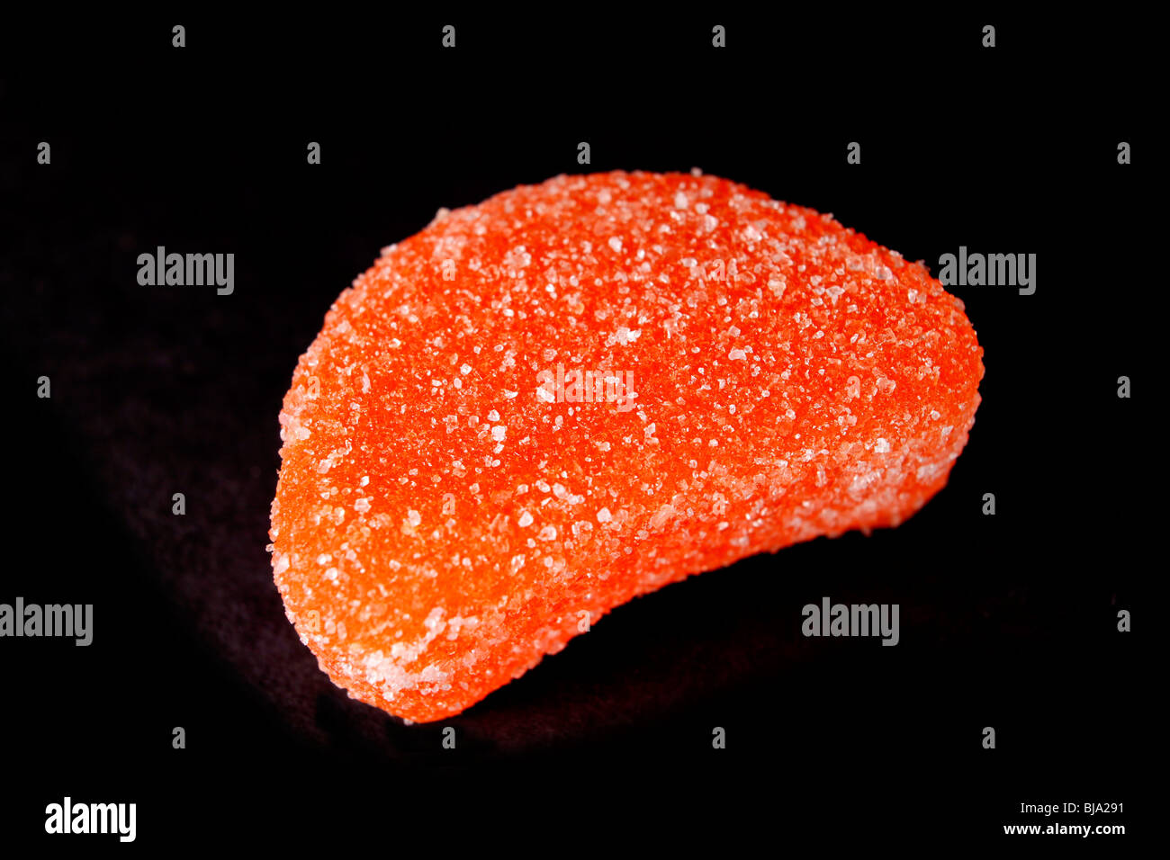 Candy orange slice with sugar coating Stock Photo