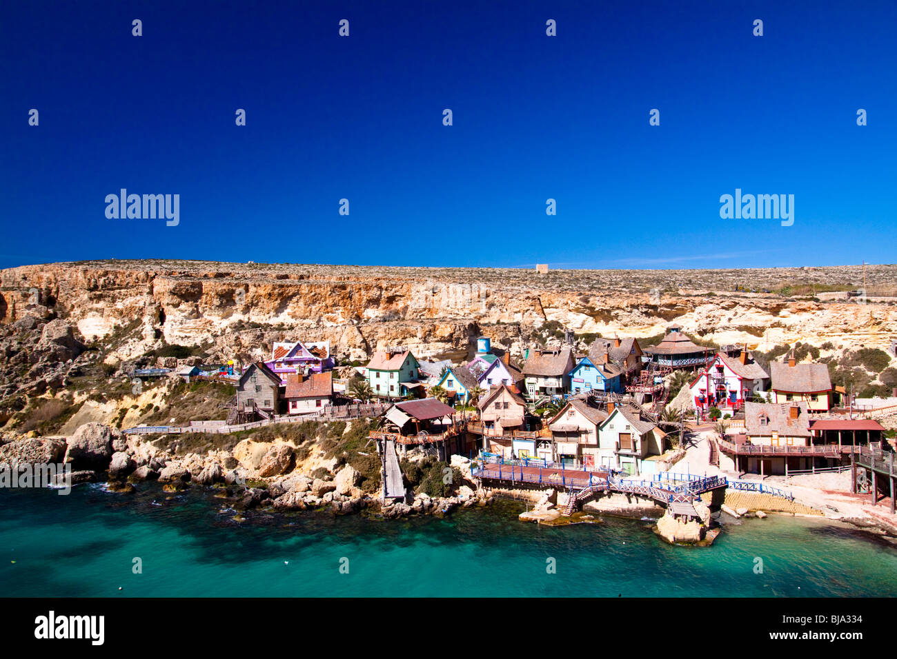 Popeye's Village - Malta Stock Photo