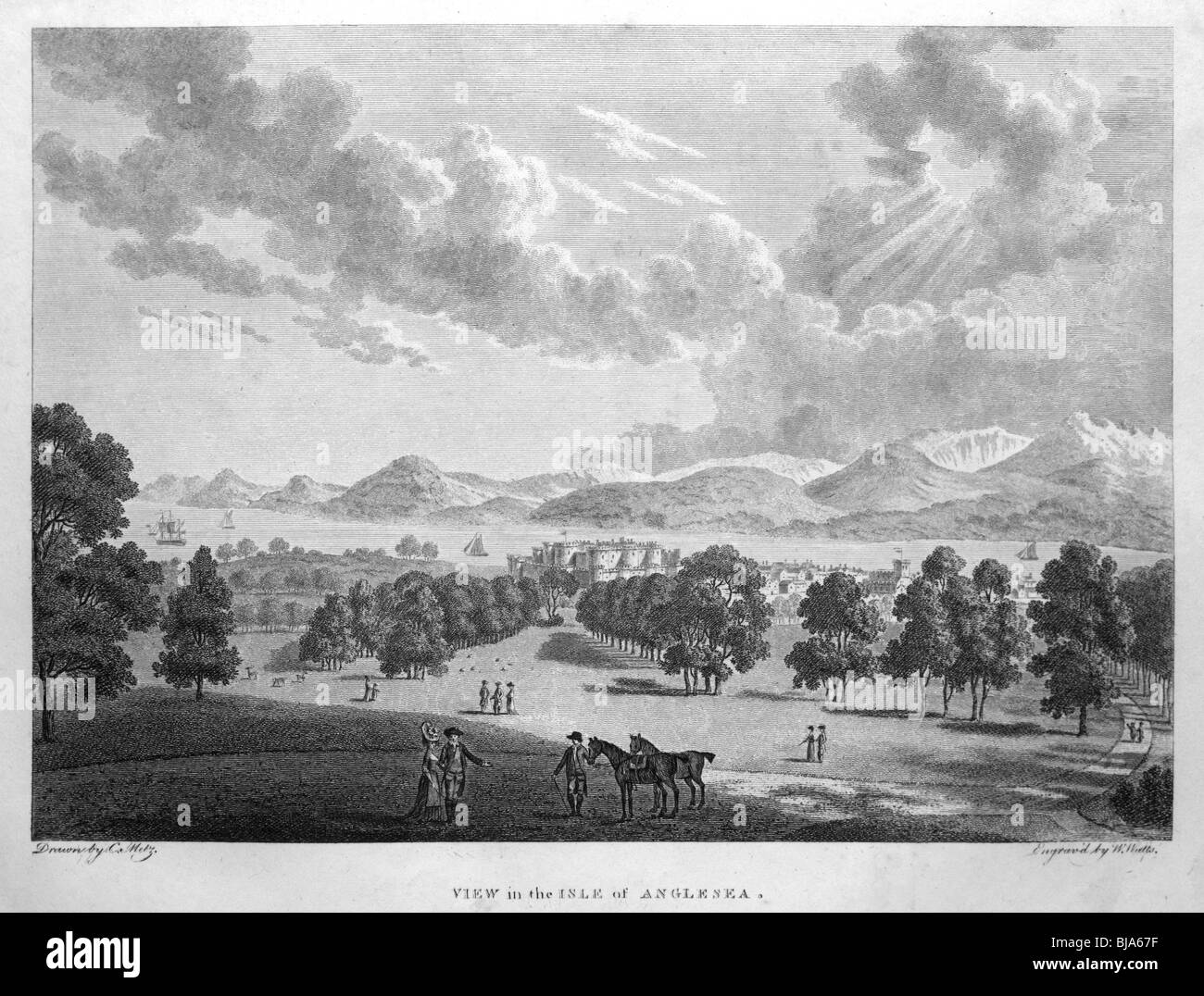 View in the Isle of Anglesea Stock Photo Alamy