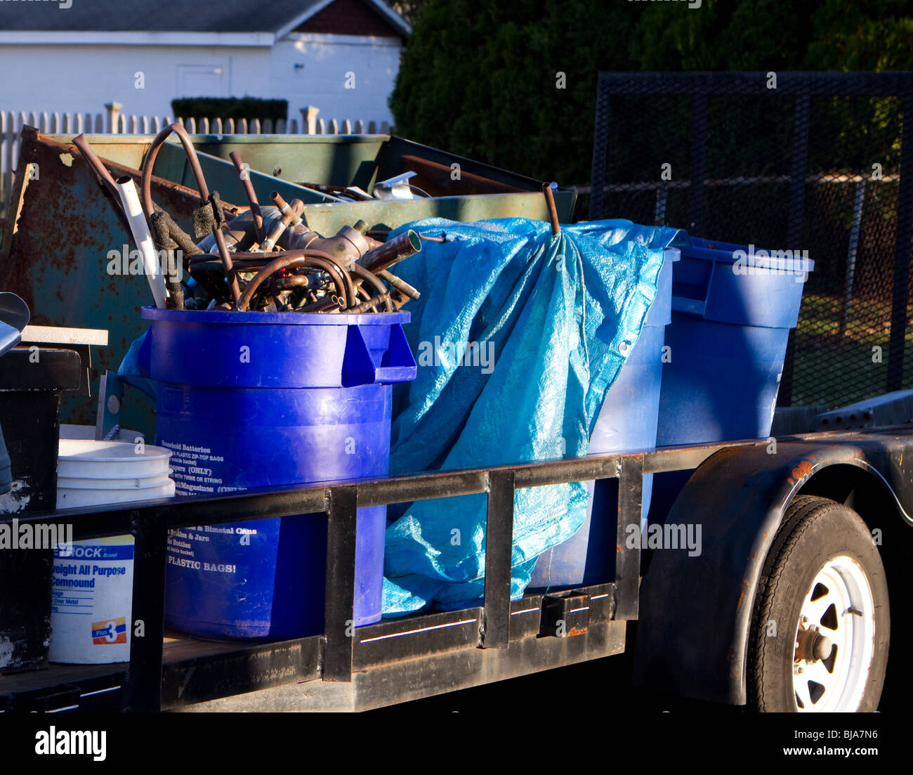 Copper tubing and pipes scrap Stock Photo Alamy