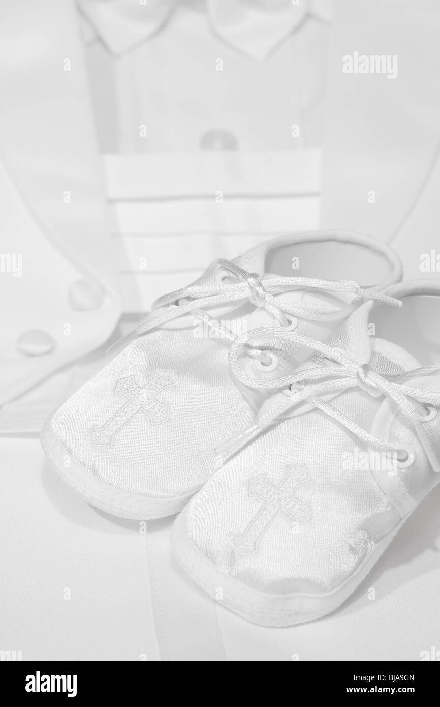 Baby shoes for Christening Stock Photo Alamy