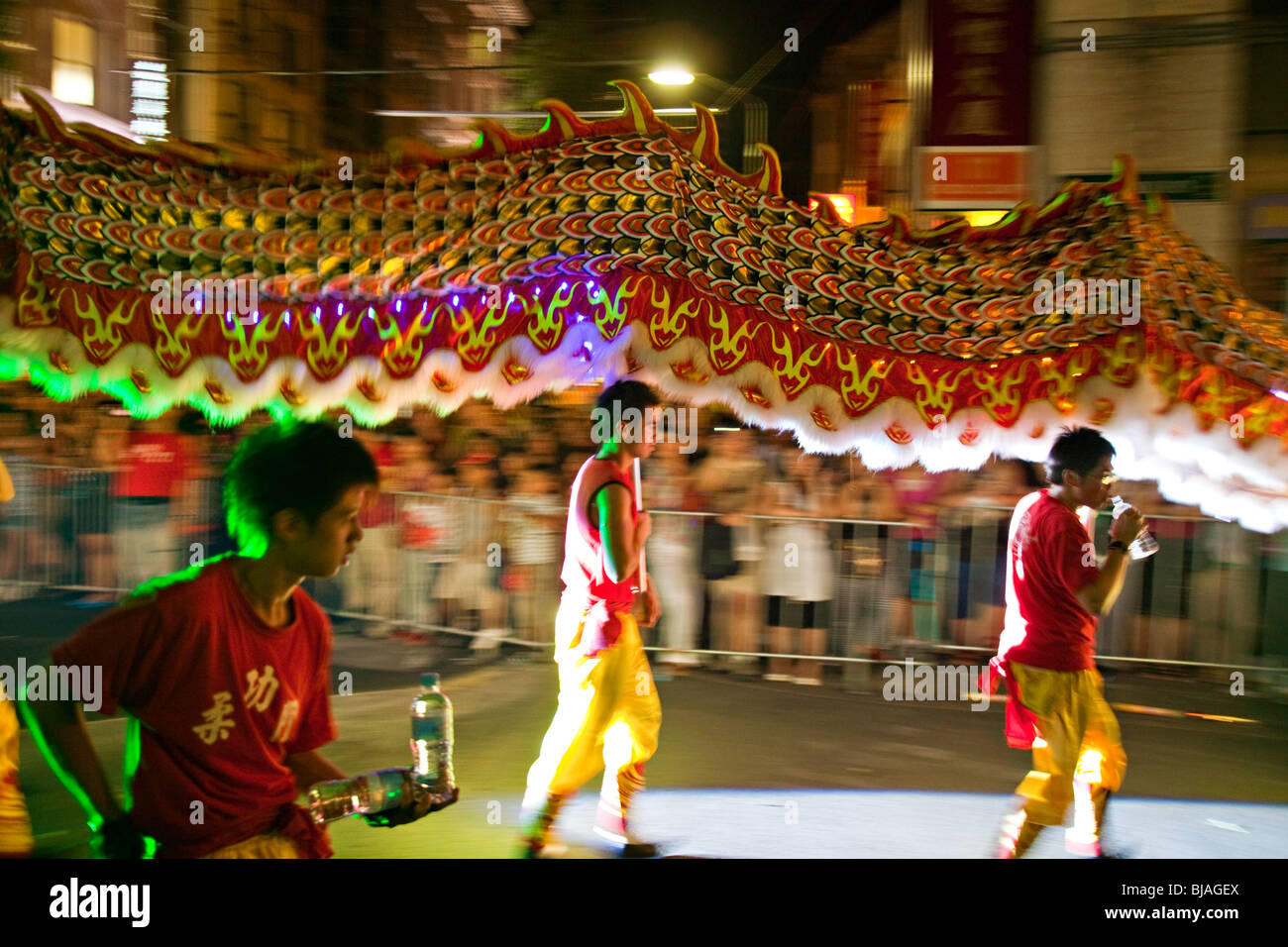 Chinese new year parade with dragon, Sydney, Australia Stock Photo