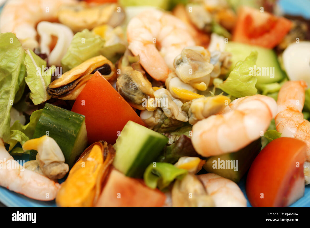 Mixed Seafood Salad Stock Photo - Alamy