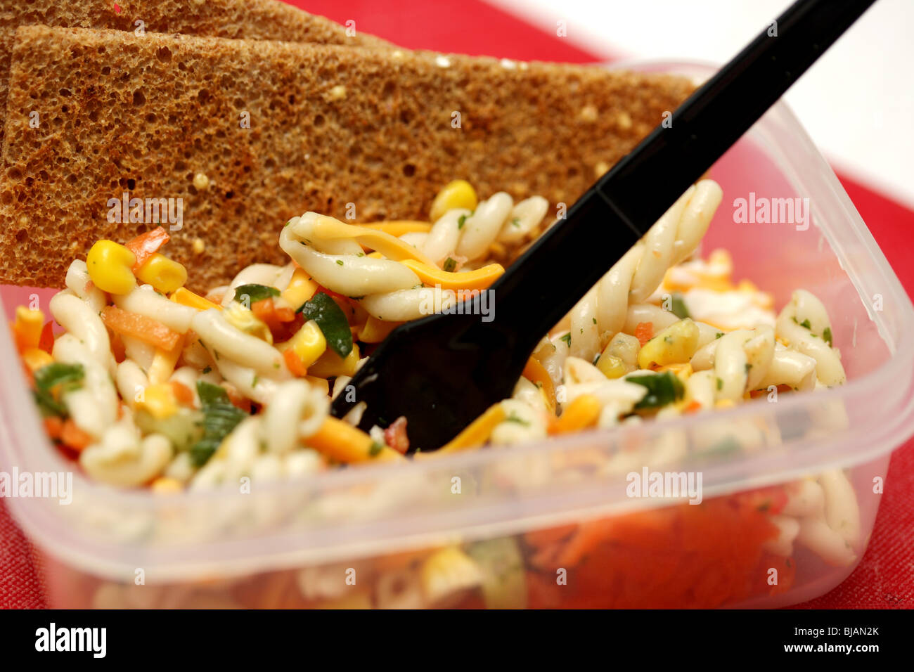 Healthy Meal Prep Containers with Pasta Salad, Vegetables, Chickpea and  Fruit on White Background Stock Photo - Image of container, pasta: 121419848