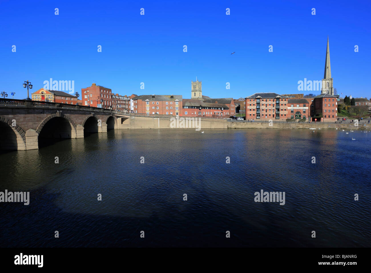the river severn worcester Stock Photo Alamy