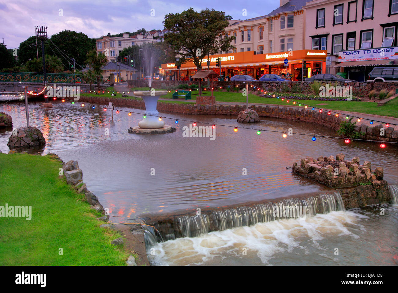 The Lawns gardens Dawlish town Devon England Stock Photo Alamy