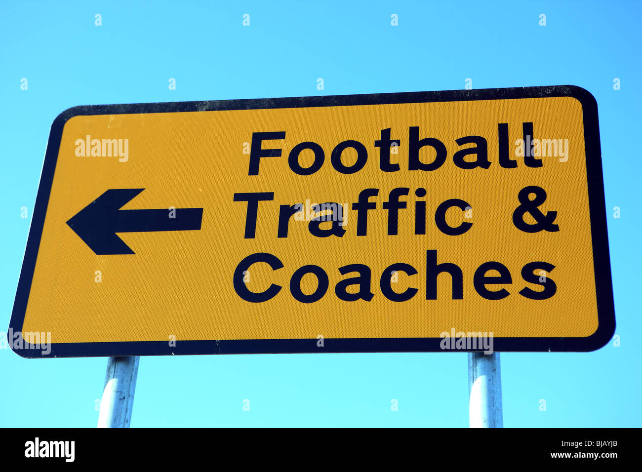 Football Traffic sign Stock Photo