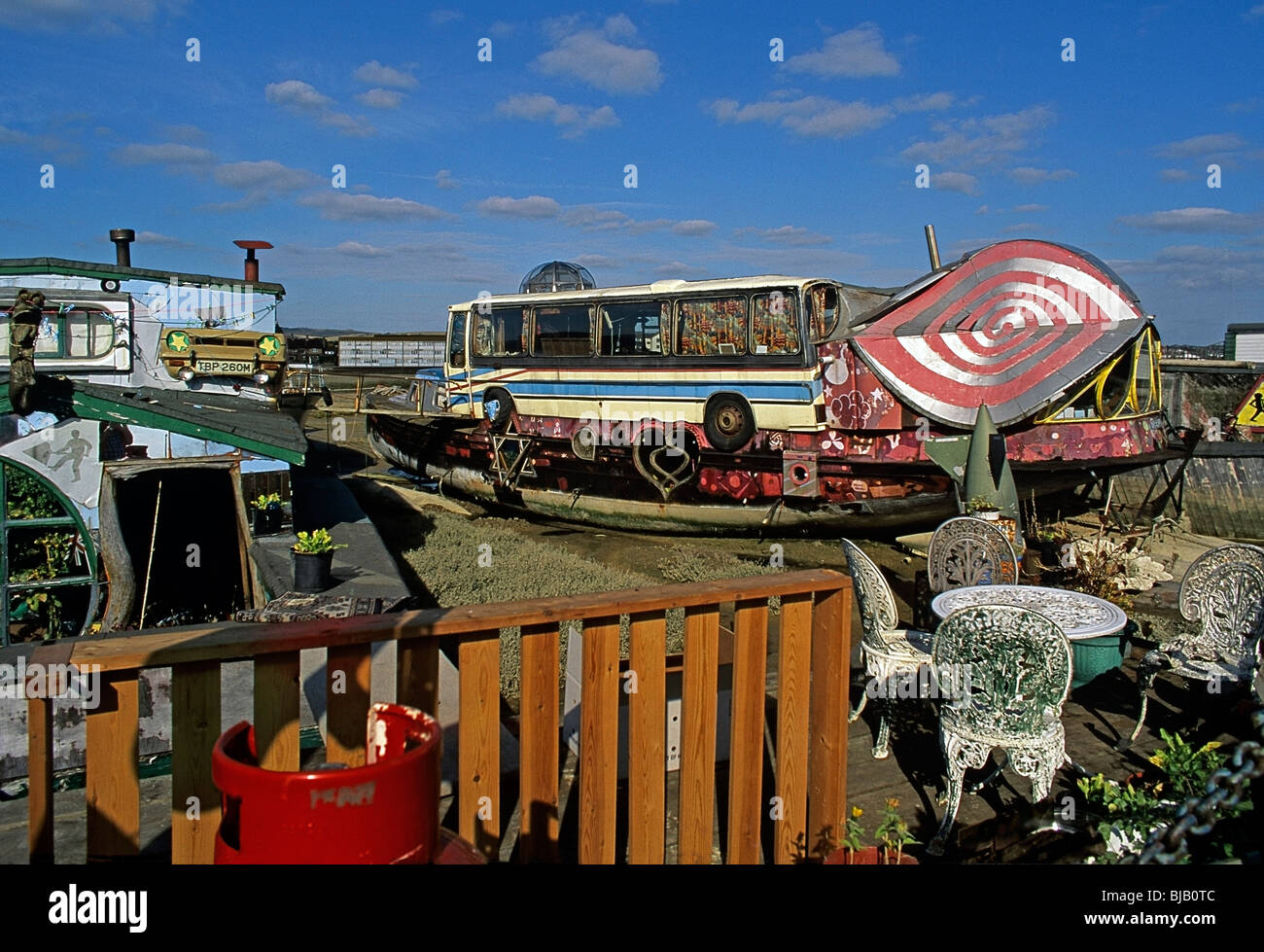 Shoreham Houseboats West Sussex Stock Photo Alamy