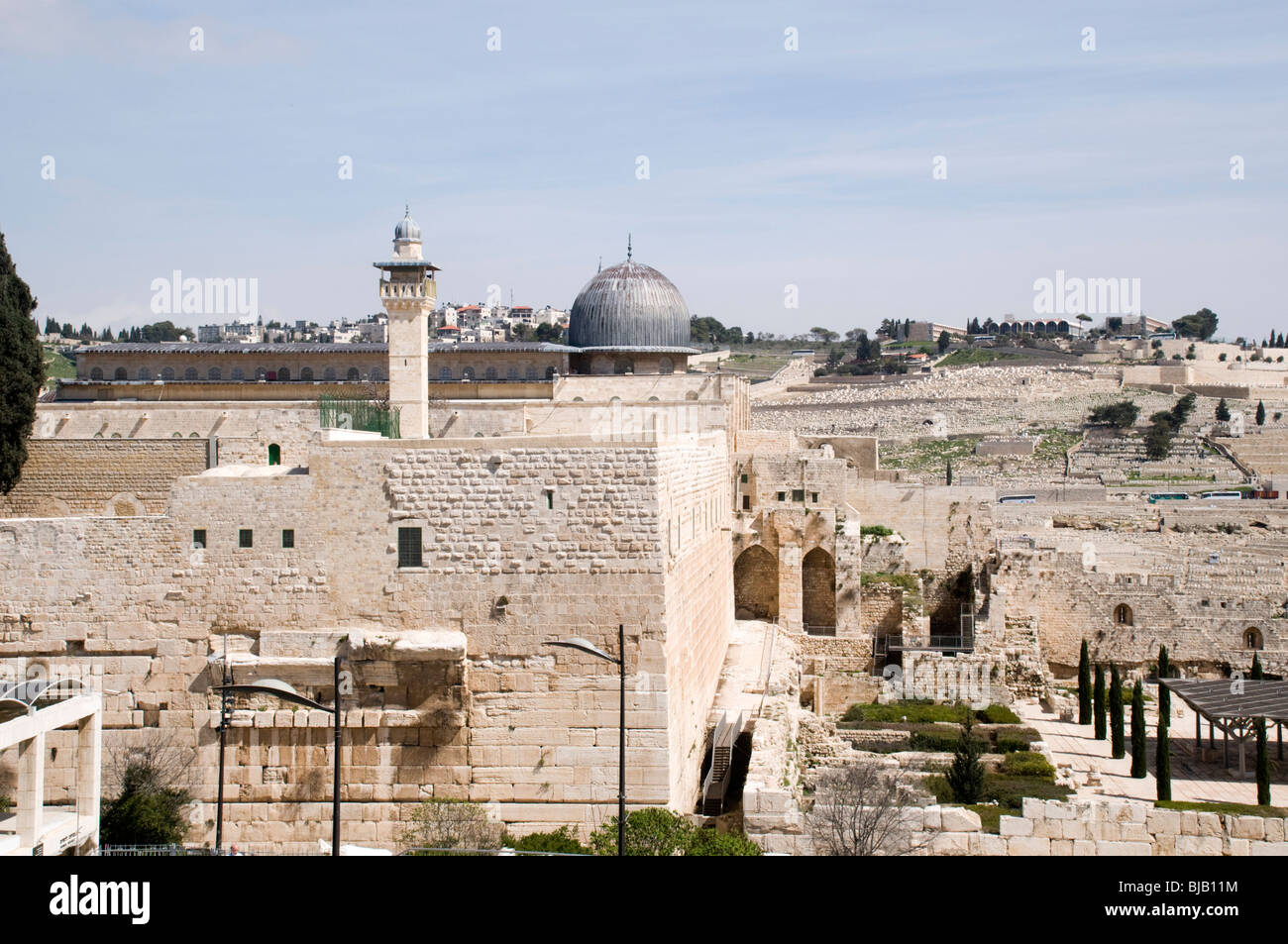 Israel, Jerusalem Old City, Temple mount Al-Aqsa Mosque Stock Photo