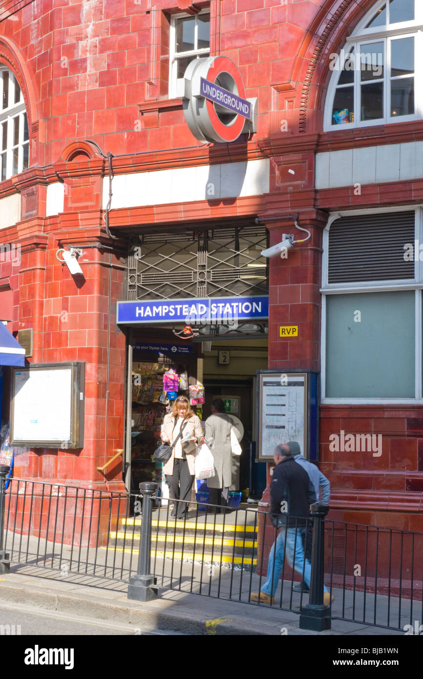 Hampstead tube , underground , metro or subway station, Northern Line