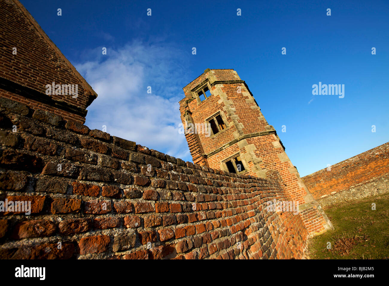 The ruins of Bradgate House in Bradgate Country park near Leicester the