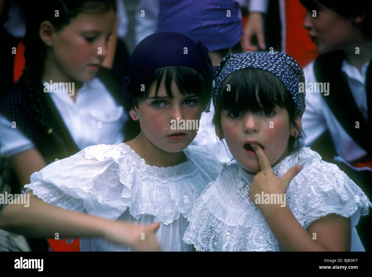 French Basque, girls, young girls, front view, Noce Basque, French Stock  Photo - Alamy