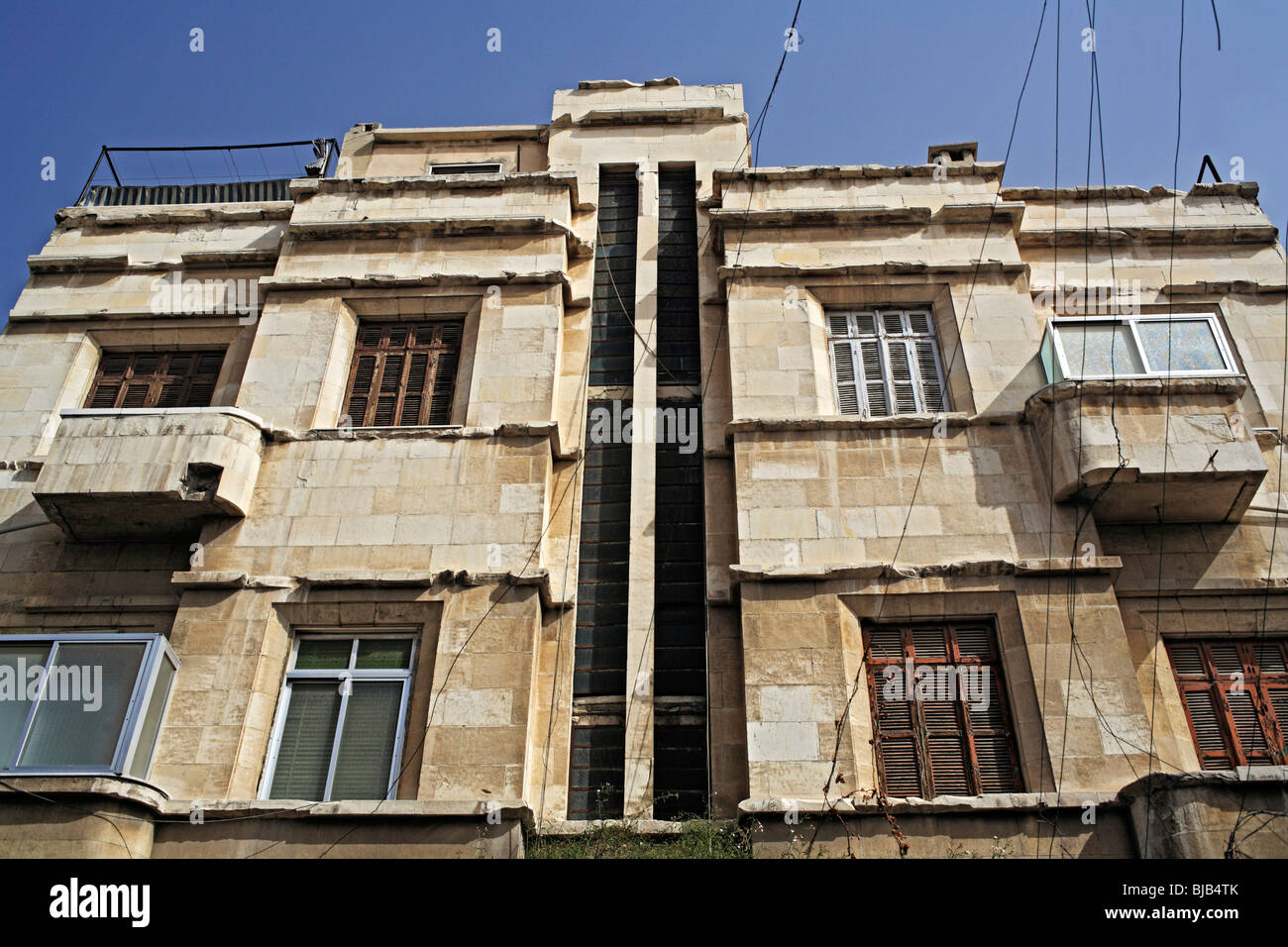 House from French mandate era, Damascus, Syria Stock Photo Alamy
