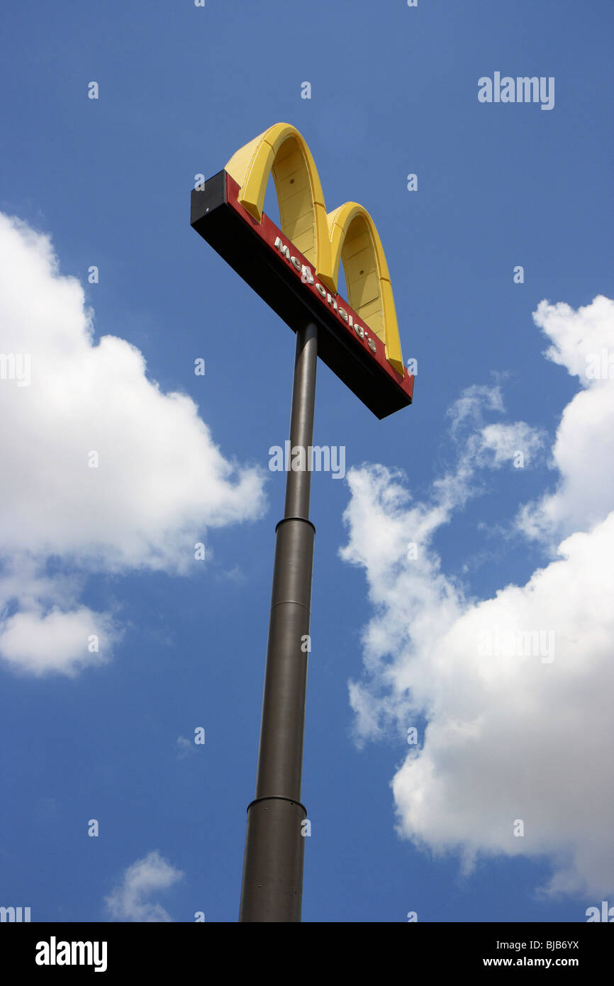 McDonalds sign, Shamrock, USA Stock Photo