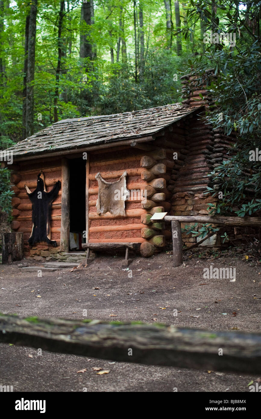 American Native Village Cherokee Great Smoky Mountains National