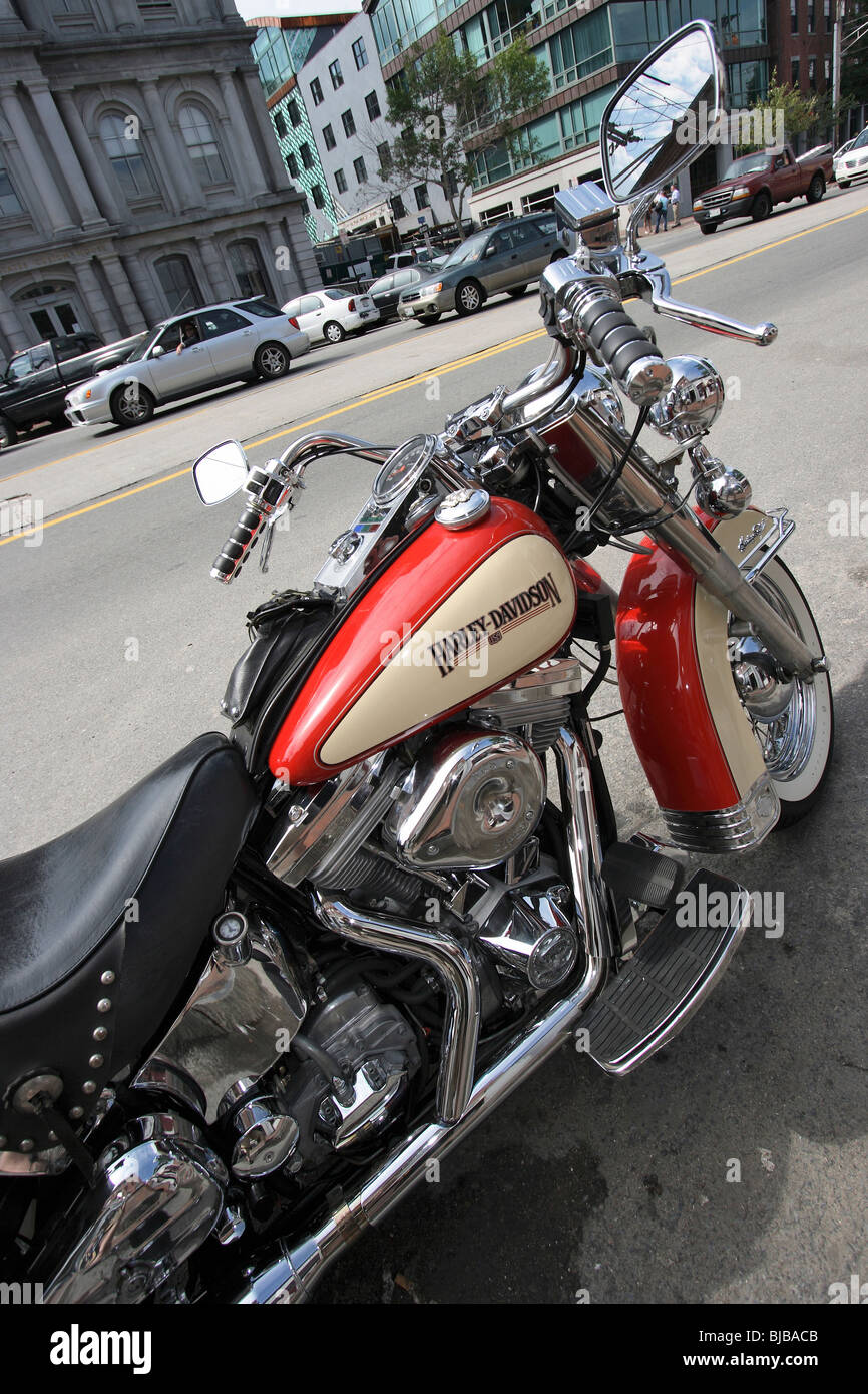 Harley Davidson Portland >> A Harley Davidson Parked On The Roadside Portland United States Of Harley Davidson Portland >> A Harley Davidson Parked On The Roadside Portland United States Of