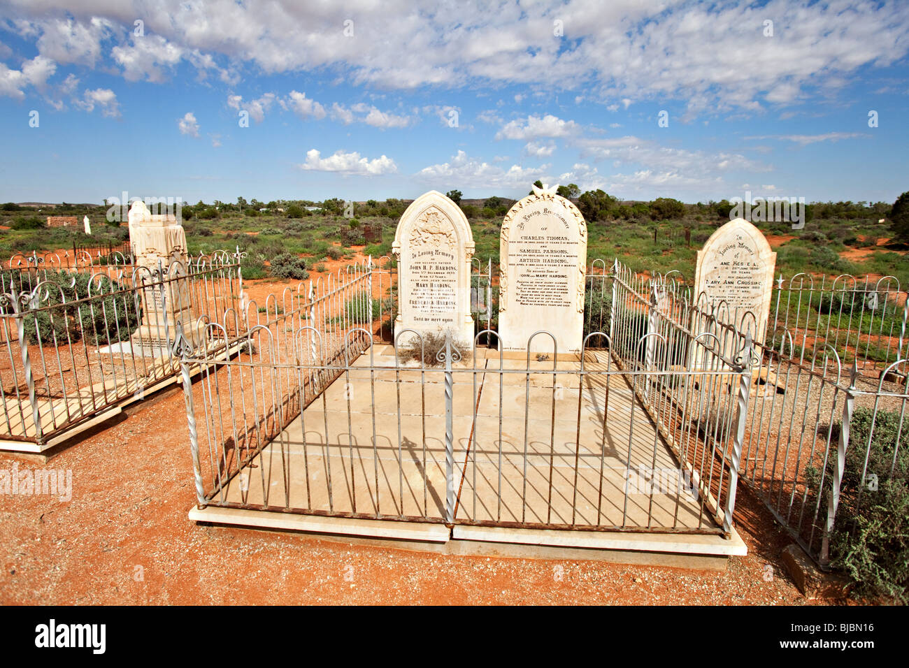The Silverton Historical Cemetery, NSW, outback, Australia Stock Photo