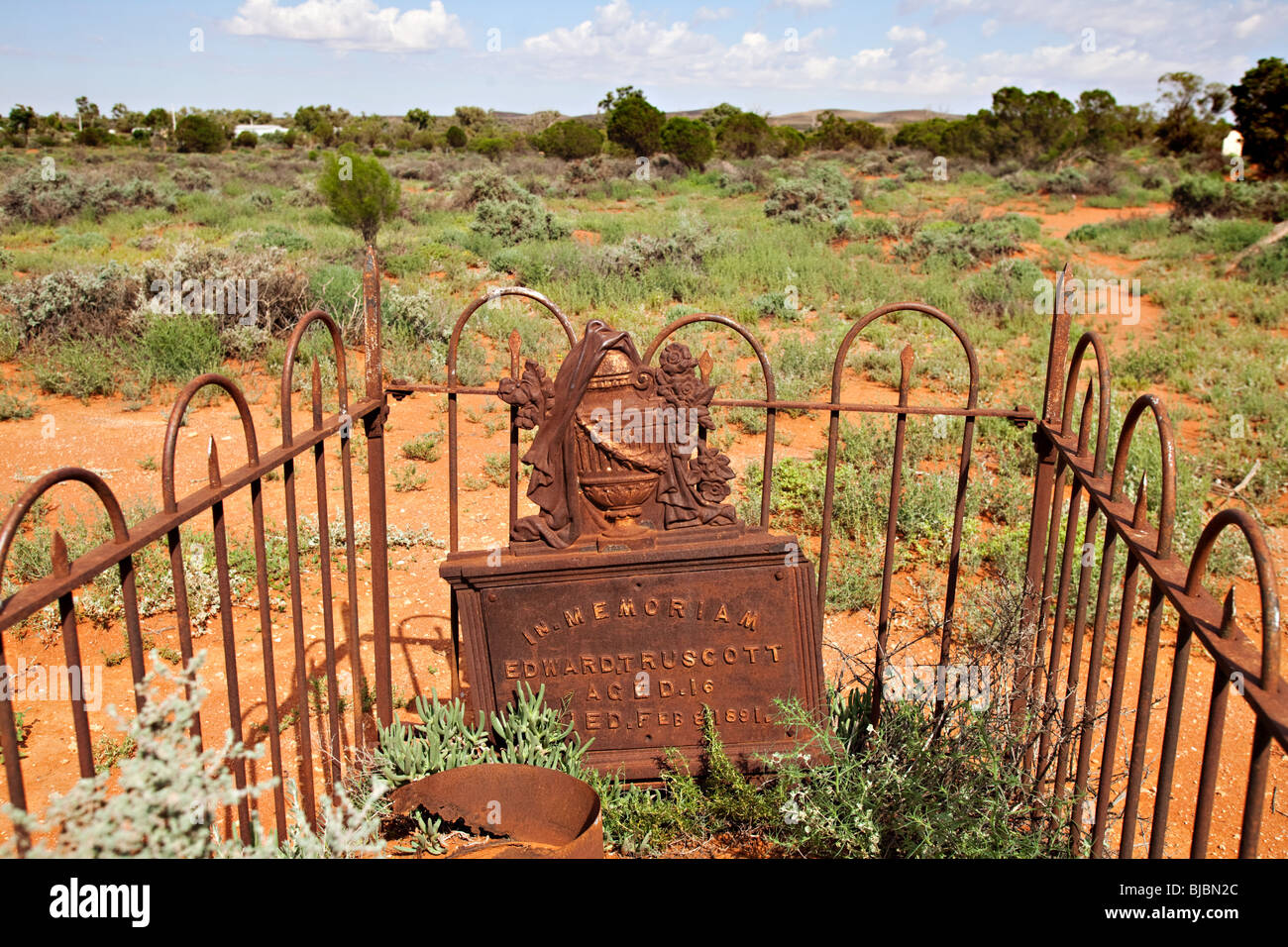 The Silverton Historical Cemetery, NSW, outback, Australia Stock Photo