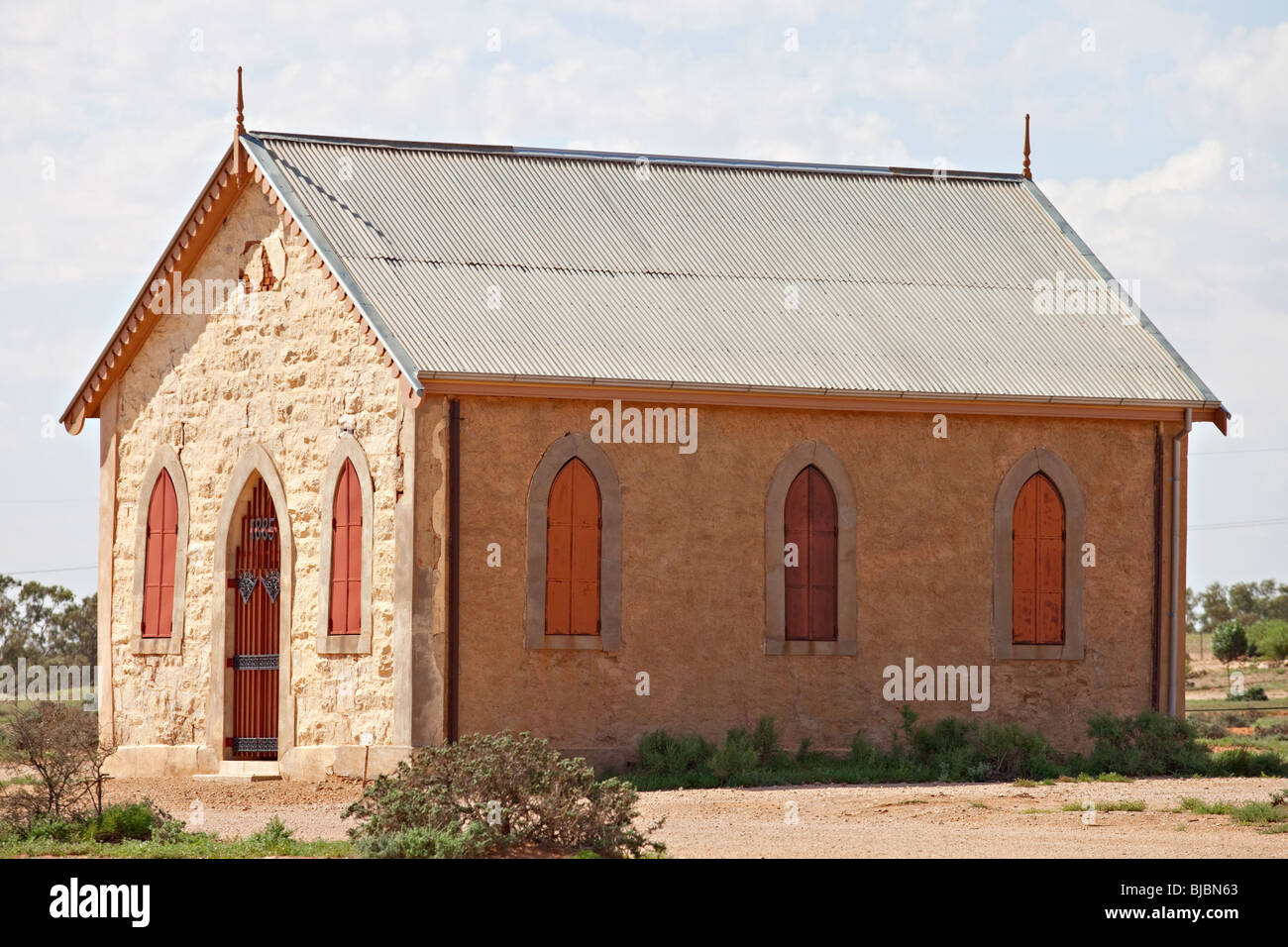 Methodist church, Silverton near Broken Hill, Outback Australia NSW Stock Photo