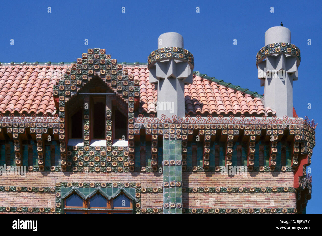 El Capricho (architect A Gaudi), Comillas, Cantabria, Spain. Stock Photo