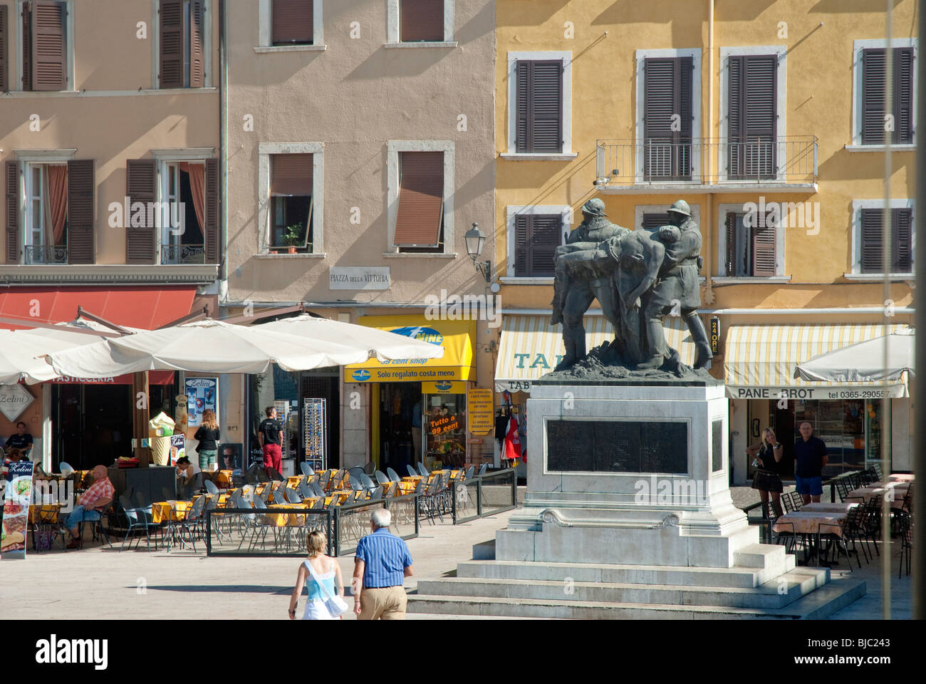 Salo on Lake Garda in Northern Italy Stock Photo
