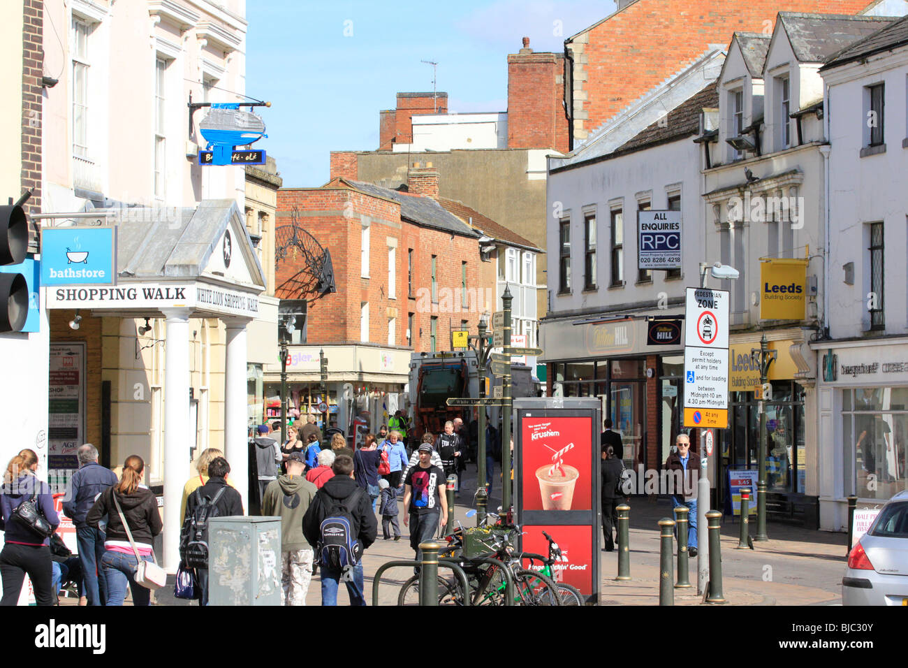 banbury town centre high street oxfordshire england uk gb Stock Photo