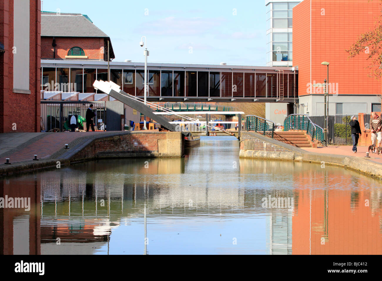 oxford canal banbury town centre high street oxfordshire england uk gb Stock Photo