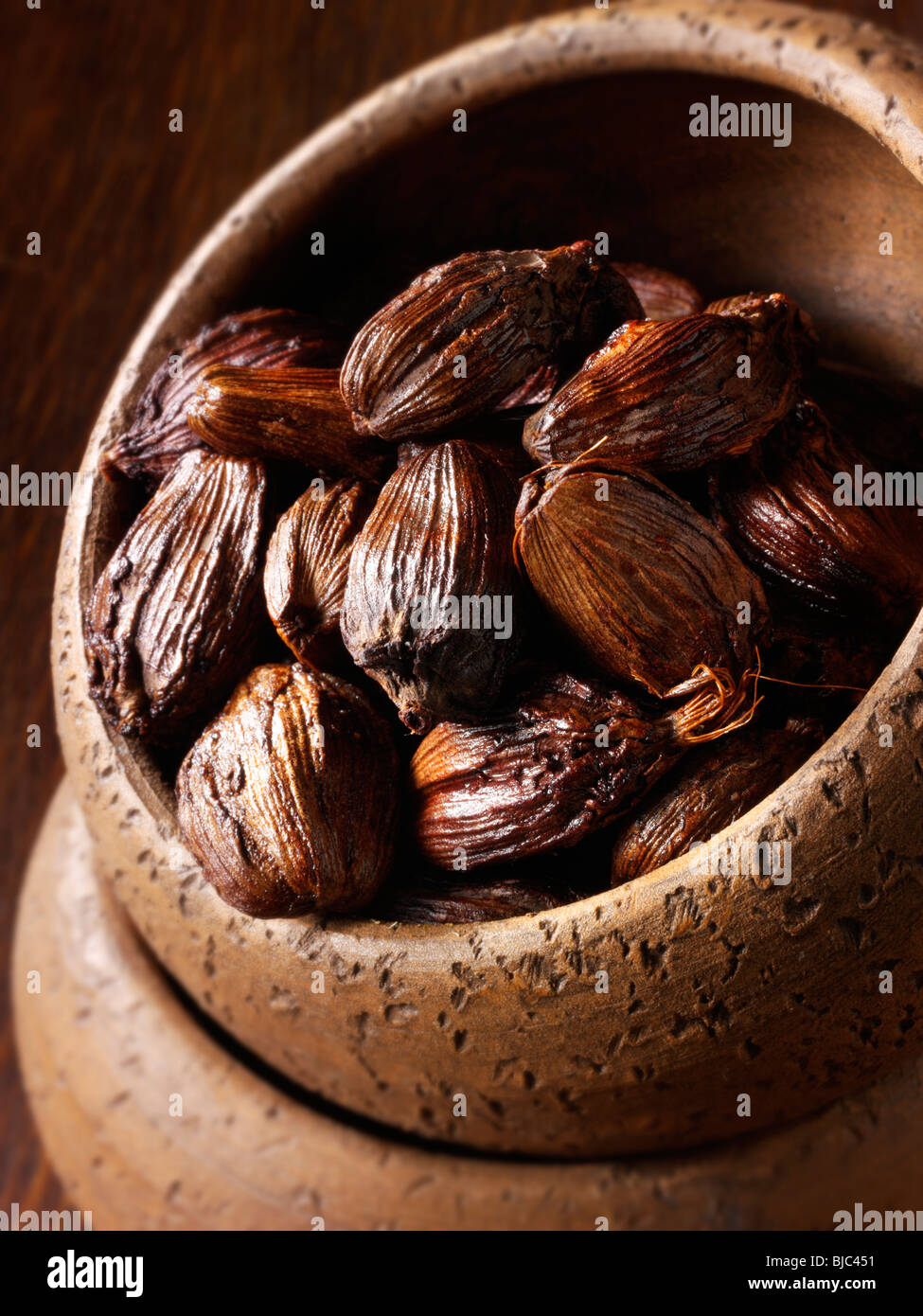 Black cardamom stock photos Stock Photo