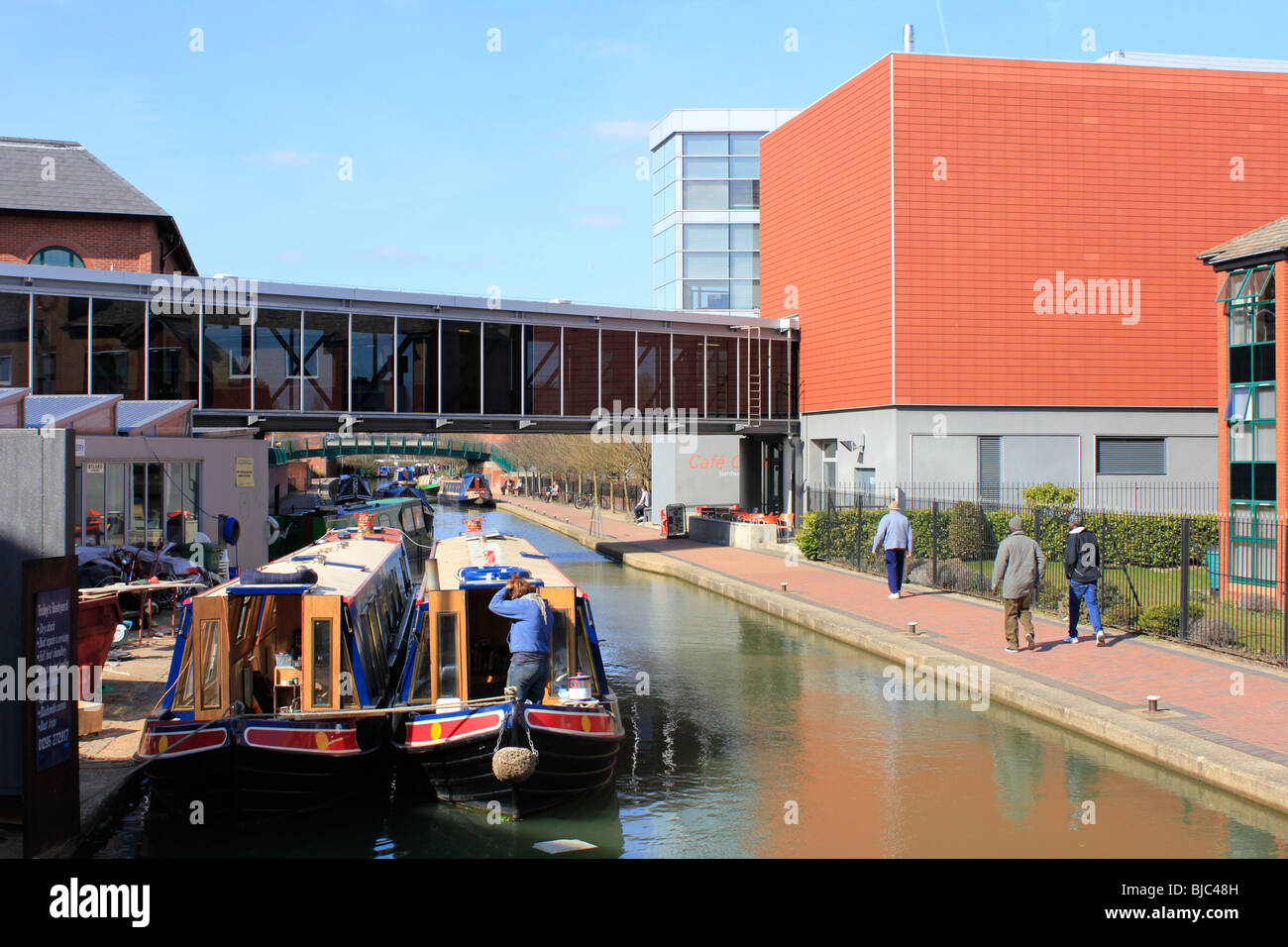 oxford canal banbury town centre high street oxfordshire england uk gb Stock Photo