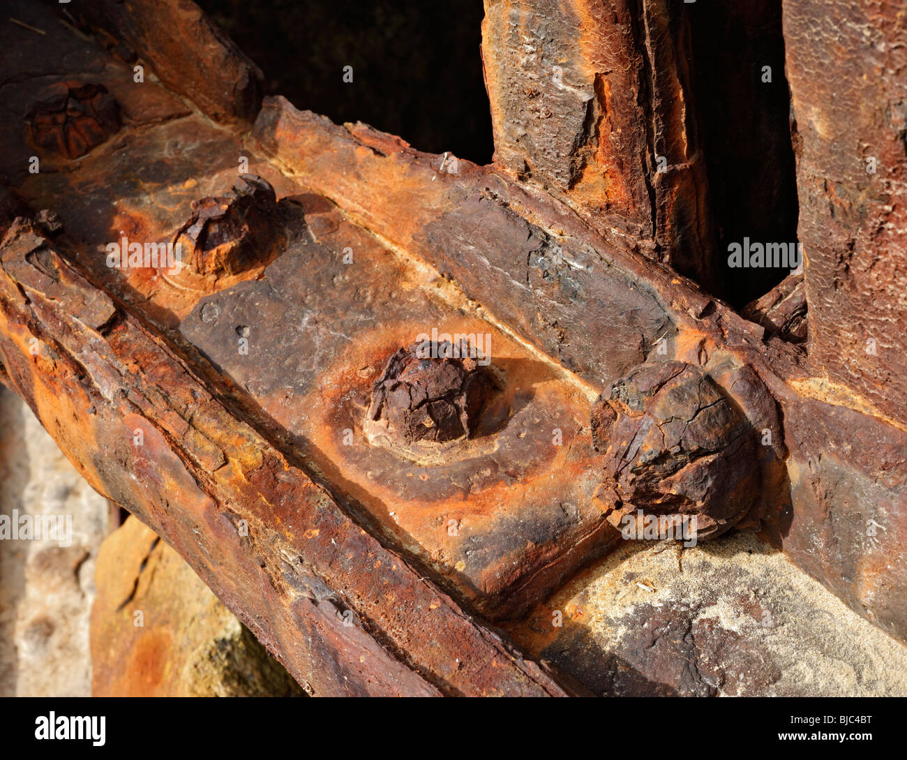 Rusty bolts. Stock Photo
