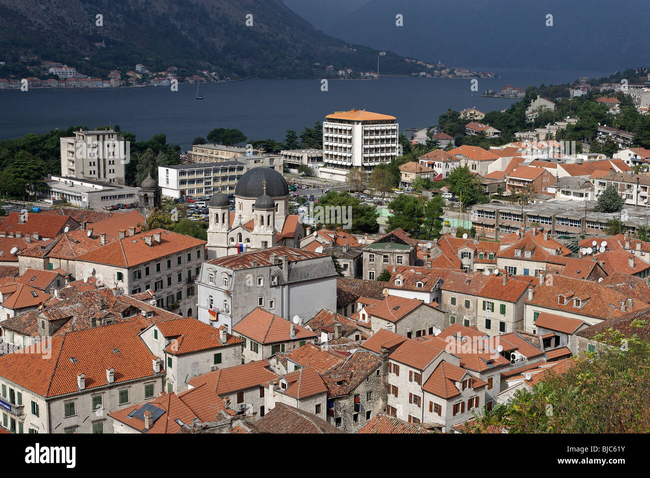 Kotor,old town,St Nicholas church,20th century,Kotor Bay,Montenegro
