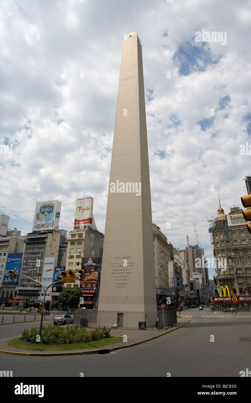 obelisco obelisk in plaza de la republica capital federal buenos aires  republic of argentina south america Stock Photo - Alamy