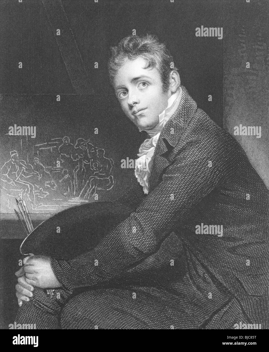 Sir david wilkie painting Black and White Stock Photos & Images Alamy