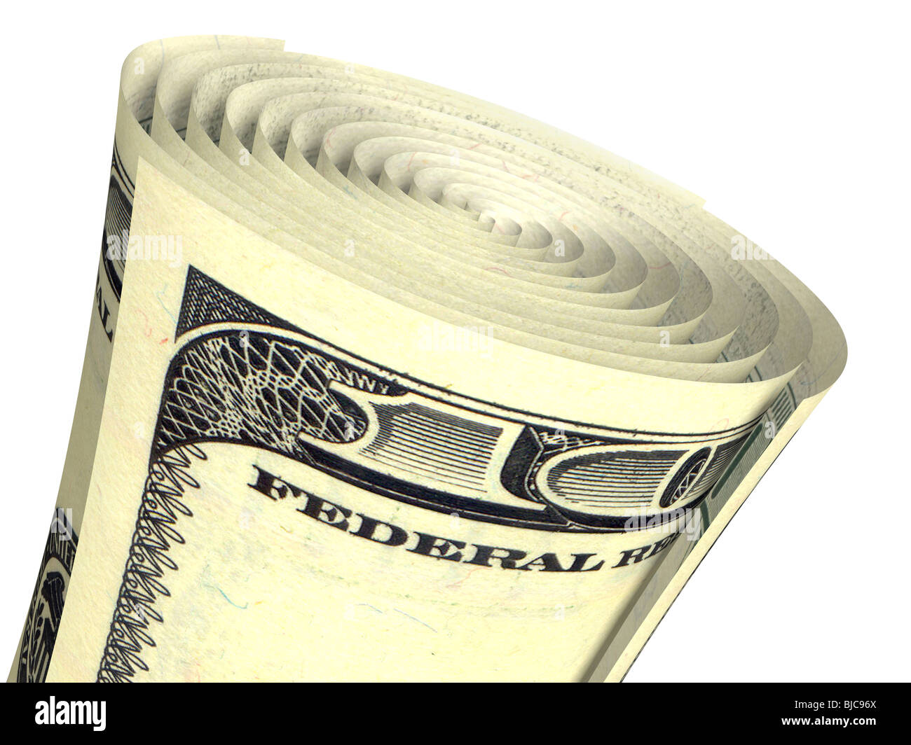 Roled Note Single pension rate Cut Out Stock Images & Pictures - Alamy