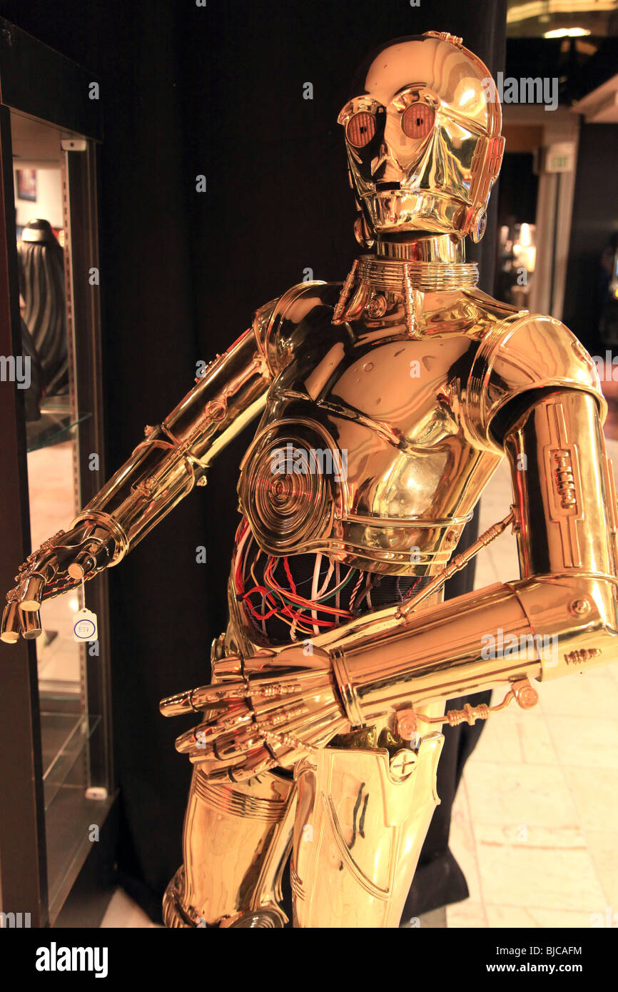 C3PO PROPERTY FROM THE LIFE & CAREER OF MICHAEL JACKSON JULIEN'S AUCTION PREVIEW BEVERLY HILLS LOS ANGELES CA USA 14 April 2 Stock Photo