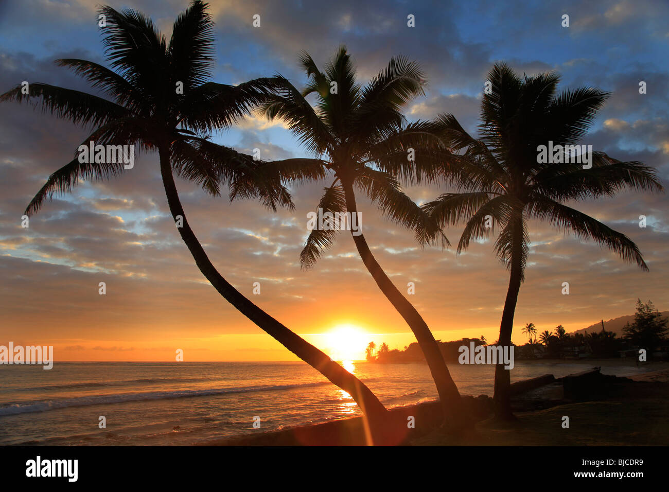 Sunrise, Punaluu, Windward Oahu, Hawaii Stock Photo - Alamy