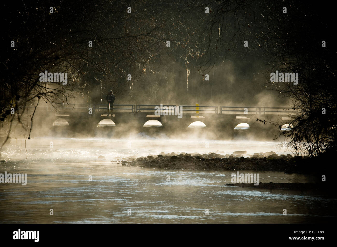 Winter Trout fishing, Springs State Park, Lebanon, Missouri