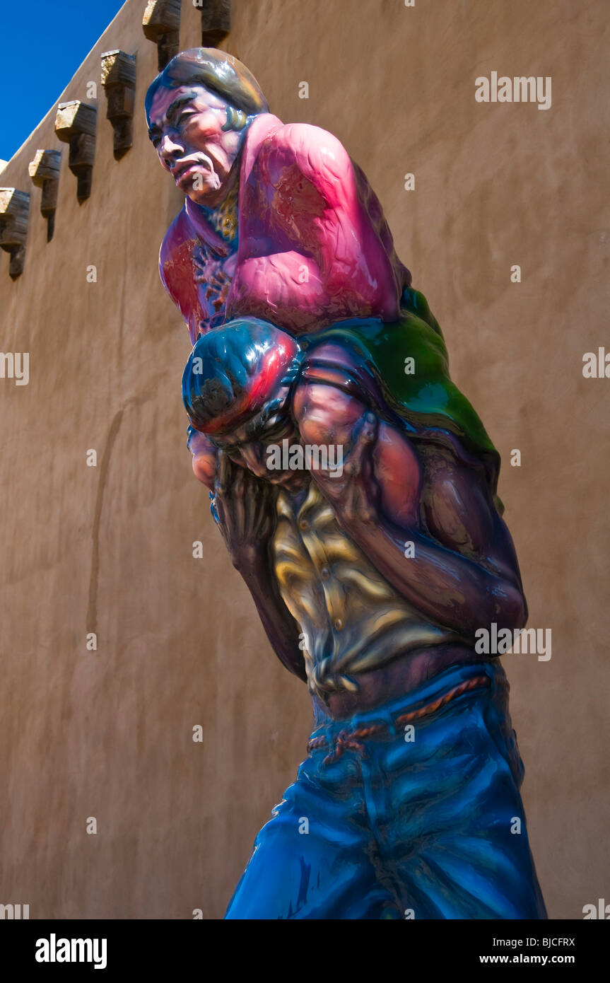 Native Statue Santa Fe New Mexico Stock Photo Alamy